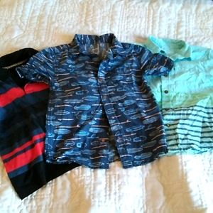 Summer Boys Button up and polo size 6